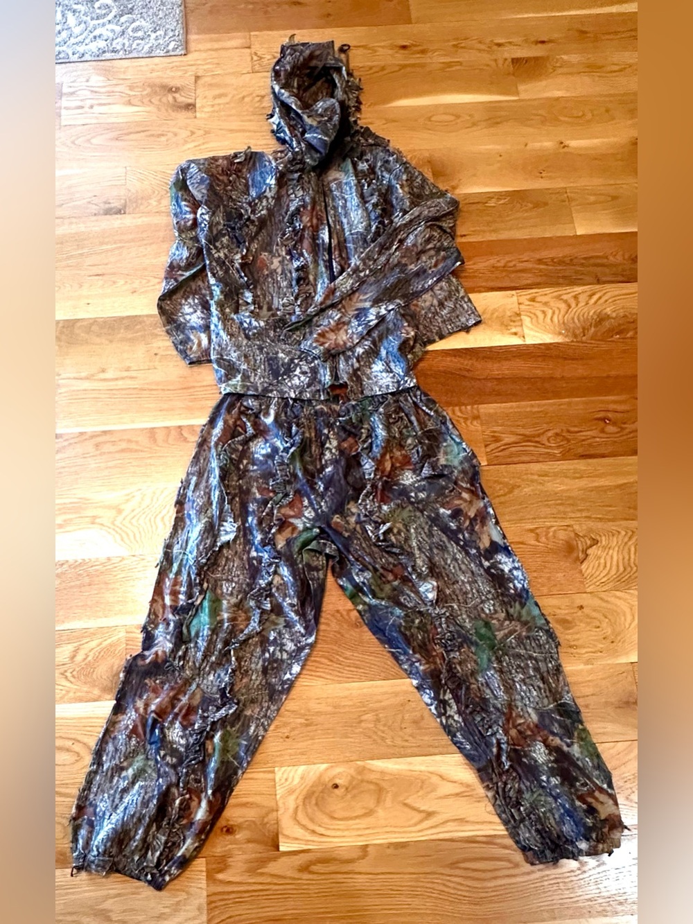 Underbrush Mossy Oak 2PC 3D Camouflage Leafy Ghillie Hunting Suit S/M READ